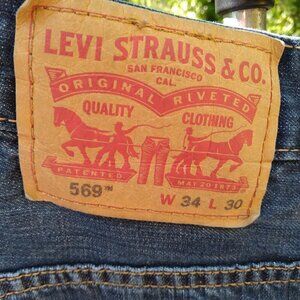 Levi's 569 W34 L 30 Indigo Blue Denim~ Ordinary Jeans With Something Unusual